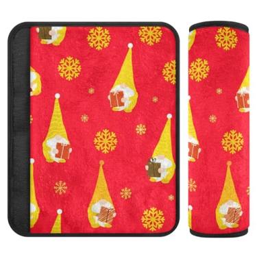 Imagem de Burbuja Capa para cinto de segurança de carro Gnomos Protetor de cinto de segurança de carro macio confortável para alça de ombro de assento, 1 par médio