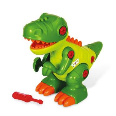 Imagem de Brinquedo Dinossauro T-Rex De Montar Com Som Maral 4127