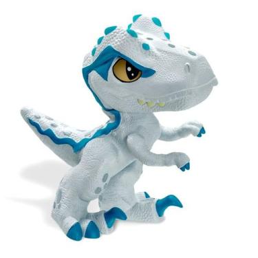 Imagem de Dinossauro de Borracha Velociraptor Cinza Baby Jurassic World - Pupee