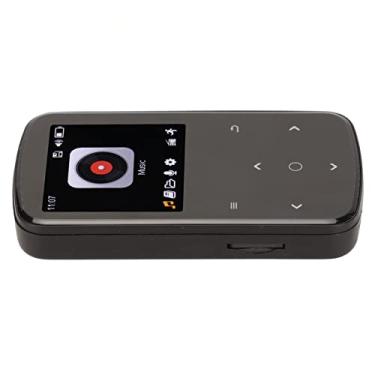 Imagem de aqxreight M9 Sports MP3 Player Multifuncional Smart Touch Control HiFi Lossless Sound Mini Back Clamp/Holder MP3 Player 32GB de Som Com Suporte Não Síncrono Forte Fornece (32 GB)