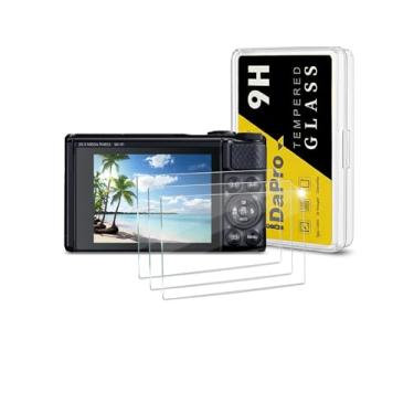 Imagem de iDaPro [3 peças de película SX730 / SX740 para câmera Canon PowerShot SX730 HS/SX740 HS, vidro temperado, dureza 9H, antiarranhões, antibolhas