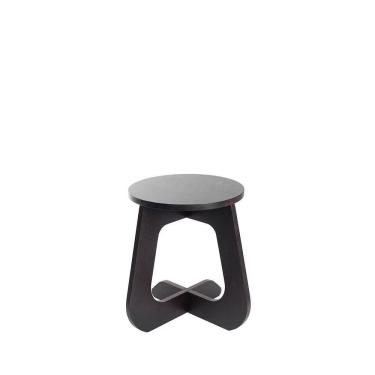 Imagem de Mesa Lateral Redonda Duo 52 cm - Preto