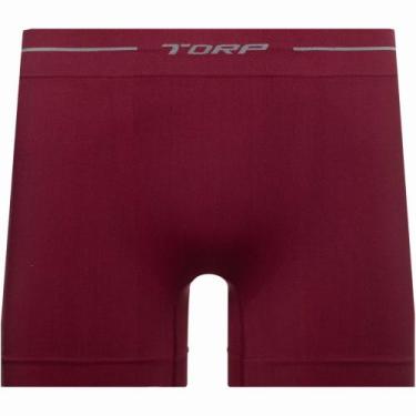 Imagem de Cueca Torp Boxer em Microfibra Sem Costura 8001, Cabernet, EG