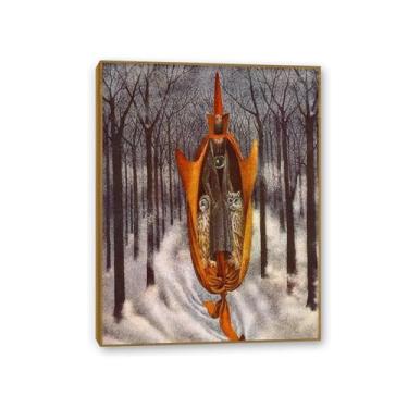 Imagem de SDYJ6GSW Remedios Varo Pintura em tela Quiador Poster Remedios Varo Decoração de casa Surrealismo Imagem de arte de parede para sala de estar quarto banheiro decoração de parede 65 x 50 cm (66.0x48.3