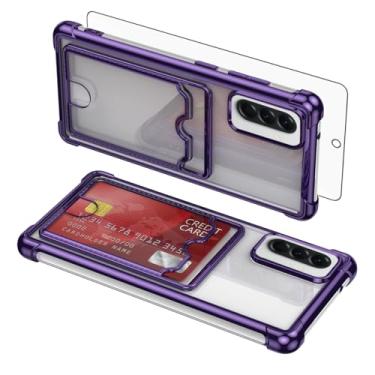 Imagem de Asuwish Capa de celular para celular Samsung Galaxy A56 5G com protetor de tela de vidro temperado e resistente à prova de choque híbrido suporte de cartão rígido acessórios A 56 56A LTE mulheres