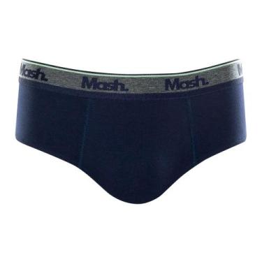 Imagem de Cueca Mash Slip Cotton Basic - 173.09, Az08, Marinho, GG