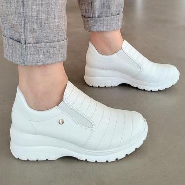 Imagem de Tênis Concórdia Dia a dia Confortável Slip On - Firezzi, Branco, 39