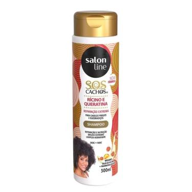 Imagem de Shampoo Sos Cachos Rícino Salon Line 300Ml