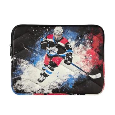 Imagem de Capa para laptop de viagem, pasta, bolsa de transporte, legal para jogador de hóquei, à prova de choque, capa protetora para notebook