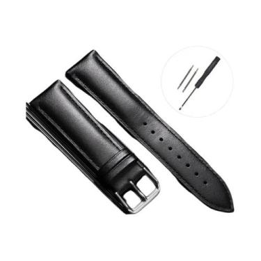 Imagem de Pulseira De Couro Para Relógio De Negócios Masculino E Feminino Em Cou