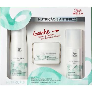 Imagem de Kit Nutricurls Shampoo, Máscara e Leave-in - Wella - Wella Professiona