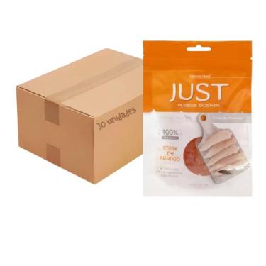 Imagem de Kit Petisco Just Steak de Frango Caes Gatos 75g 30 unidades - GERMANHA