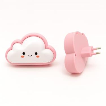 Imagem de Luminária Abajur De Mesa Infantil Para Quarto De Bebê Ou Criança - Luz Suave Decorativa Azul, Rosa Ou Amarelo - Ideal Para Cabeceira, Berço, Leitura Noturna E Decoração Moderna (Rosa)