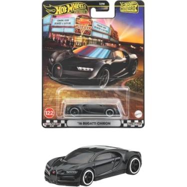 Imagem de Hot Wheels Premium Boulevard – '16 Bugatti Chiron – Carro fundido em escala 1:64 – Corpo e chassi de metal/metal, pneus de pilotos reais – Veículo premium colecionável (JBL30)