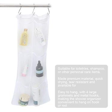 Imagem de GLOGLOW Organizador de Ganchos para Roupas Com 3 Ganchos, Caddy de Banheiro de Secagem Rápida, Poliéster, 60x33cm, para Casa, Viagens, Academia, Chuveiro de Malha Suspensa Em Dormitório (Tipo 2#S)