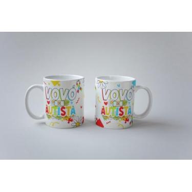 Imagem de Caneca Vovó de Austista Porcelana Personalizada 325ml