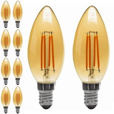 Imagem de Kit 25x Lâmpada Filamento LED C35 Vela E14 4W 2400K Bivolt