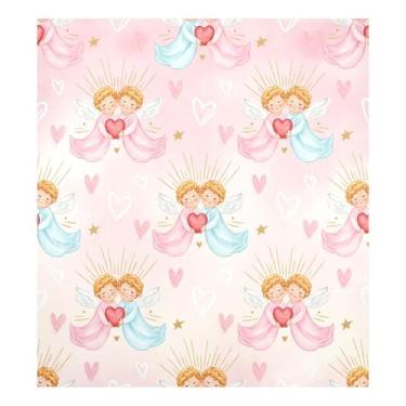 Imagem de Blueangle Loving Angels Capa de ímã de lava-louças, decoração de capa frontal de lava-louças, adesivos de eletrodomésticos, adesivos de eletrodomésticos, adesivo magnético decorativo de 58,4 cm C x 66