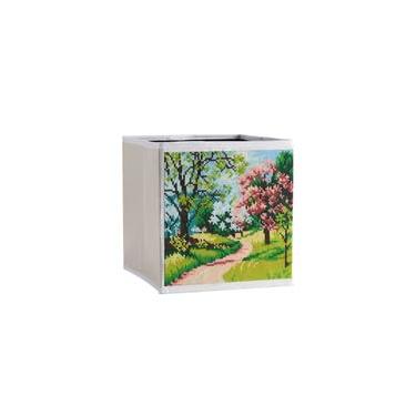 Imagem de Caixa de Armazenamento Criativa Americana Europeia Artesanato DIY Decoração com Diamantes Cristal Moldados e Ferramentas Organizador Lona Plegável par