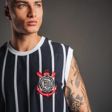 Imagem de Regata Corinthians Democracia Retrô Masculina-Masculino