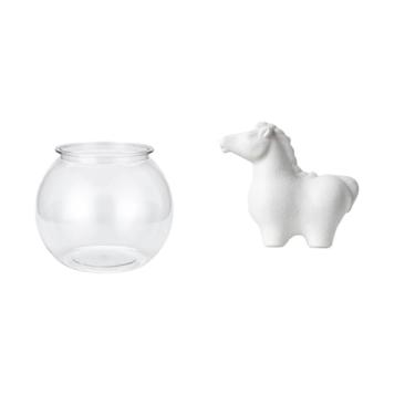 Imagem de Whtkoph Aquário Elegante com Figura de Cavalo, Escultura Decorativa para Mesa, Escritório, Casa, Sala de Estar, Armário Interno, Etc.