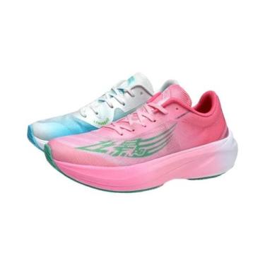 Imagem de Tênis De Corrida Masculino Carbon Luminescent Para Maratona Com Sola M