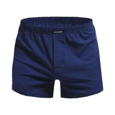 Imagem de Cueca boxer masculina solta de algodão de verão, shorts confortáveis, 