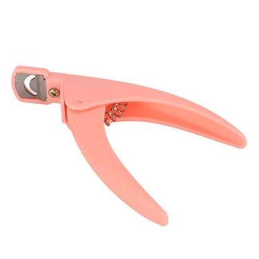 Imagem de Cryfokt Cortador de Ponta de Unha de Aço Inoxidável, Aparador de Unhas Com Economia de Esforço para Prática de Arte Em Unhas, Cortador de Portátil para Uso Doméstico e Em Salão de Beleza (Róseo)