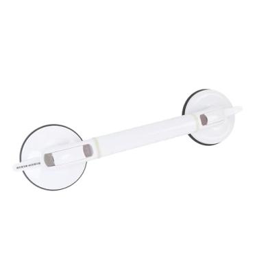 Imagem de aqxreight Ventosa Barra de Apoio Plástico Resistente SucçãO Forte Suporte Estável Antiderrapante Sem Montagem de Broca Alça de Banheiro Copos Grandes Apresentam um Suporte de Banheiro Construído Com