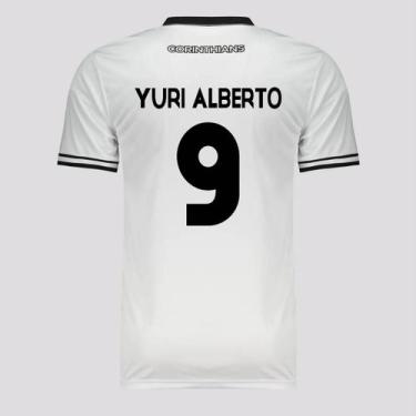 Imagem de Camisa Corinthians Logo Branca 9 Yuri Alberto, GG