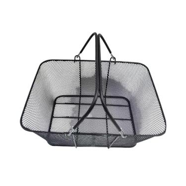 Imagem de KiBcsLic Cesta de compras multifuncional e portátil com alças para bicicletas, ideal para supermercados e lojas de varejo.