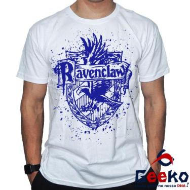 Imagem de Camiseta Corvinal 100% Algodão Harry Potter Ravenclaw Geeko, Branco go