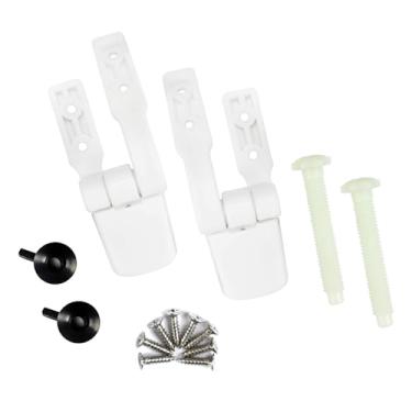 Imagem de Substituição universal da dobradiça do assento sanitário com parafusos e porcas (MFL09A)