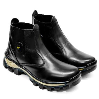 Imagem de Bota Botina WP Latego, Elástico Lateral, Solado Antiderrapante, Biqueira Reforçada (Preto, Grande, BR, Adulto, Numérico, GG, 44)