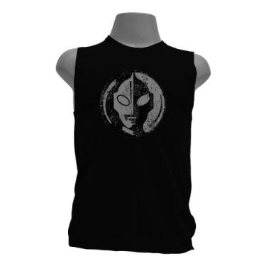 Imagem de Camiseta regata masculina - Ultraman - DASANTIGAS, Preto, Preto, G