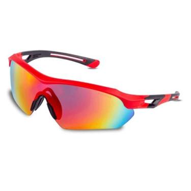 Imagem de Oculos de Proteção Steelflex Florence Vermelho Espelhado UV