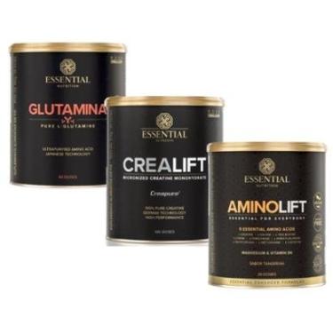 Imagem de Kit Creatina Crealift + Glutamina + Aminolift - Essential-Unissex