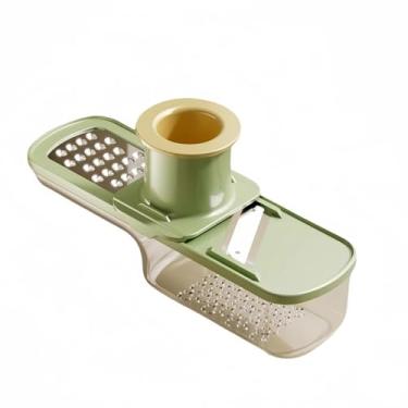 Imagem de Ralador de gengibre e alho 3 em 1 – Ferramenta de cozinha manual para fatiar, triturar e amassar gengibre, alho e legumes