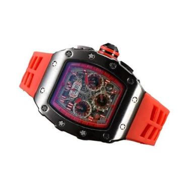 Imagem de Relógio De Pulso Esportivo Multifuncional De Quartzo Tipo Barril Com T
