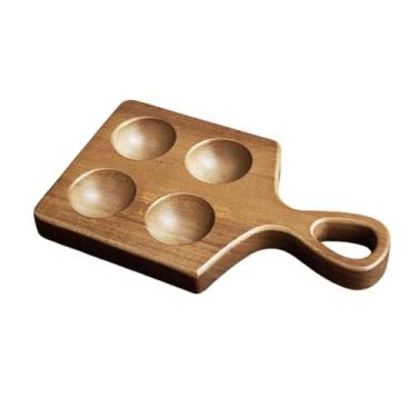 Imagem de MotiveTech Bandeja para Ovos Recheados com 4 Cavidades, Suporte para Ovos, Tábua de Frios para Servir em Mesas, Armários, Reuniões, Eventos e Bancadas