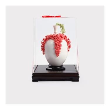 Imagem de URGDWEKJY Vaso de cerâmica artesanato decoração ornamentos vasos de flores recipiente de flores