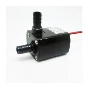 Imagem de Bomba submersível DC 6V-12V impulsor sem escova com suporte de controle de velocidade silenciosa pequena bomba de água centrífuga longa vida útil