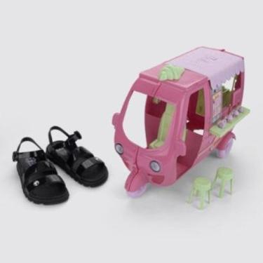 Imagem de Sandália Infantil Barbie com Sorveteria Grendene Kids-Feminino