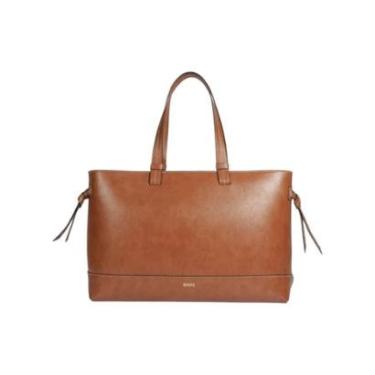 Imagem de Bolsa Feminina Schutz Shopping Halle Neo Grande Marrom-Feminino