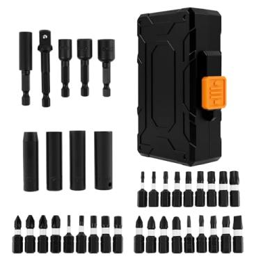 Imagem de MABCIRY Conjunto de chave de porca de impacto magnético, adaptadores de soquete de impacto tratados termicamente, soquetes universais para instalação de manutenção profissional faça você mesmo