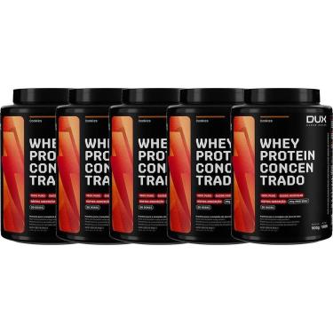 Imagem de Kit 5X Whey Protein Concentrado - 900g Cookies - Dux Nutrition-Masculino