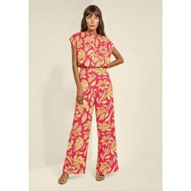 Imagem de Macacão Longo Estampado Com Decote Degagê-Feminino