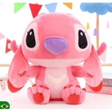 Imagem de Pelúcia Angel Rosa Lilo & Stitch 35 cm Envio Rápido - ShopKids