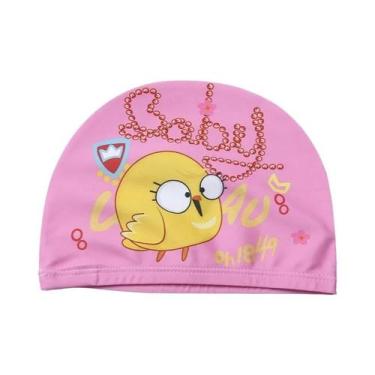 Imagem de Touca De Natação Infantil Em Tecido Elástico Para Meninos E Meninas, C
