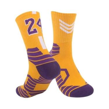 Imagem de Meias Profissionais De Basquete Masculinas, Rápido Secagem, Respirávei